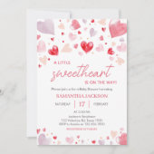 Een kleine Valentijn Baby shower Kaart (Voorkant)