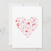 Een kleine Valentijn Baby shower Kaart (Achterkant)