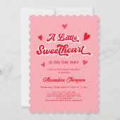 Een kleine Valentijn Baby shower Kaart (Voorkant)