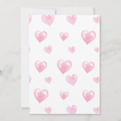 Een kleine Valentijn Baby shower Kaart (Achterkant)