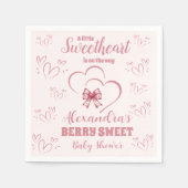 Een kleine Valentijn Baby shower Servet (Voorkant)