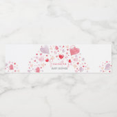 Een kleine Valentijn Baby shower Waterfles Etiket (Enkel label)