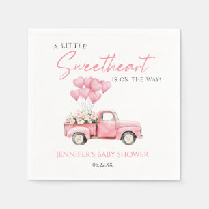 Een kleine Valentijnsdag baby shower Servet