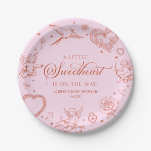 Een kleine Valentijnsdag-babyfeestje Papieren Bordje