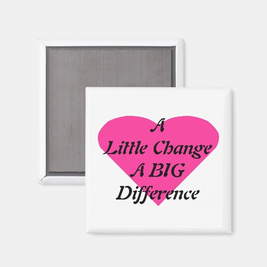 Een kleine verandering een GROOT verschil Magneet (Voorkant / Achterkant)