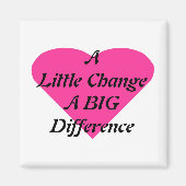 Een kleine verandering een GROOT verschil Magneet (Voorkant)