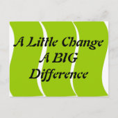 Een kleine verandering in een groot Briefkaart (Voorkant)