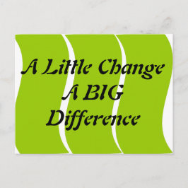 Een kleine verandering in een groot Briefkaart