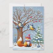 EEN KLEINE VERJAARDAG TOAST-CHARMANTE WINTER KAART (Achterkant)