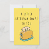 Een kleine verjaardag toast op je-grappig geestig  bedankkaart (Voorkant)