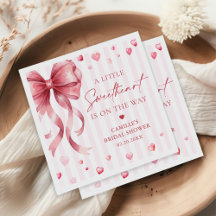 Een kleine verloofde Valentijnsboog baby shower