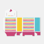 Een kleine verrassing! Gestreepte Snoep Sparkly Gi Bedankdoosjes (Uitgevouwen)