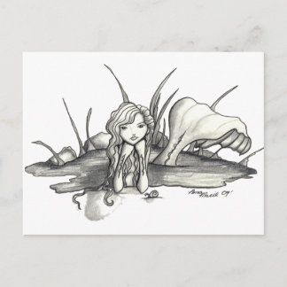 een kleine vijver om naar huis te bellen briefkaart