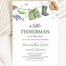 Een Kleine Visser Baby Shower Kaart