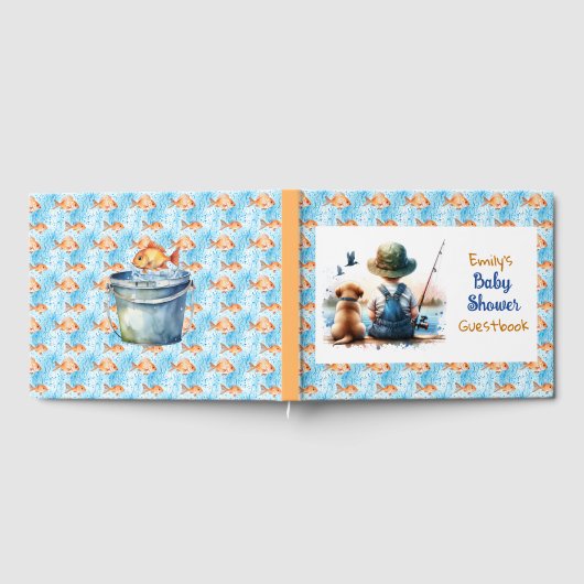 Een kleine visser | Baby shower van Schattigee jon Gastenboek (Volledig)