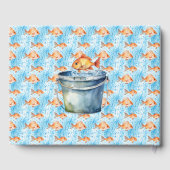 Een kleine visser | Baby shower van Schattigee jon Gastenboek (Achterkant)