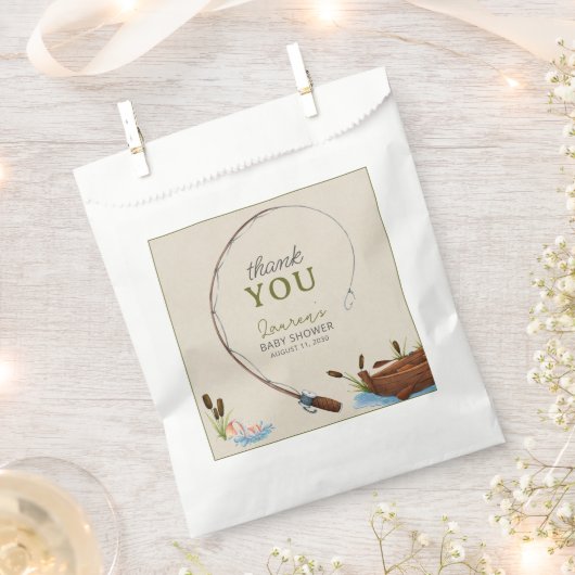 Een kleine visser bedankt voor het script Baby sho Bedankzakje (Geknipt)