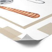 Een kleine visser eerste verjaardag mijlpaal poster (Hoek)