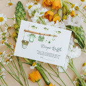 Een kleine visser is aan het genieten van luiergek informatiekaartje