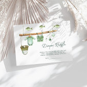 Een kleine visser is aan het genieten van luiergek informatiekaartje