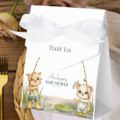 Een kleine visser is aan het wankelen in Joy Baby  Bedankdoosjes