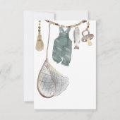 Een kleine visser is onderweg bedankkaart (Achterkant)