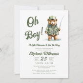 Een kleine visser is op weg naar het Beer Baby sho Kaart (Voorkant)