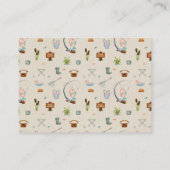 Een kleine visser script boeken voor Baby shower Informatiekaartje (Achterkant)