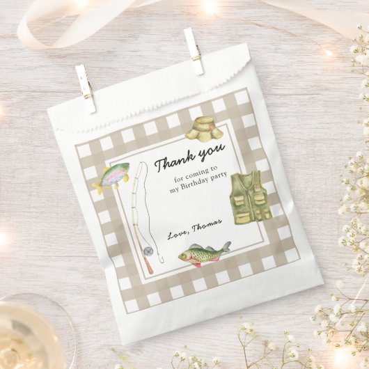 Een kleine visser verjaardag Dank u Bedankzakje (Geknipt)