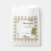 Een kleine visser verjaardag Dank u Bedankzakje (Voorkant)