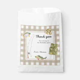Een kleine visser verjaardag Dank u Bedankzakje
