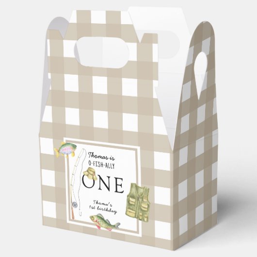 Een kleine visser verjaardagsfeestje bedankdoosjes (Geopend)