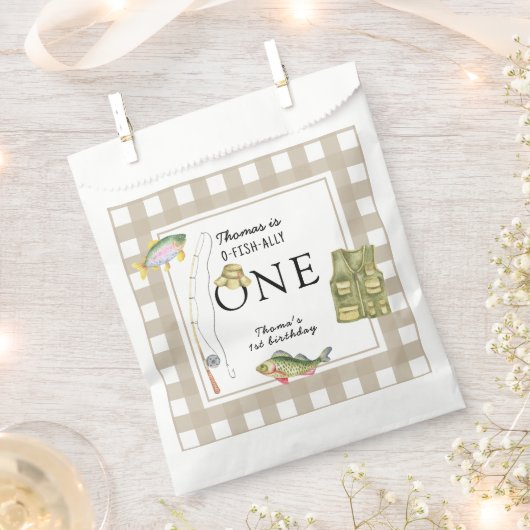 Een kleine visser verjaardagsfeestje bedankzakje (Geknipt)