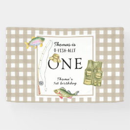 Een kleine visser verjaardagsfeestje spandoek