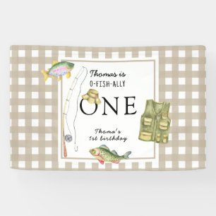 Een kleine visser verjaardagsfeestje spandoek