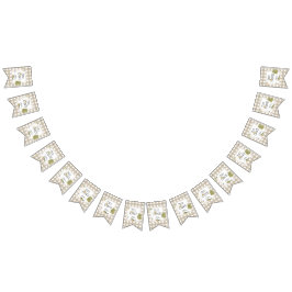 Een kleine visser verjaardagsfeestje vlaggetjes