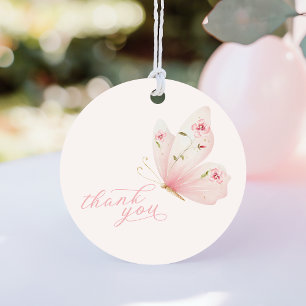 Een Kleine Vlinder Baby Shower Bedankjes Labels