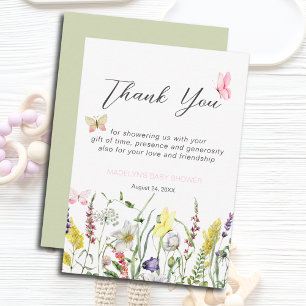 Een Kleine Vlinder Baby Shower Bedankt
