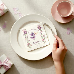 Een Kleine Vlinder Baby Shower Servet