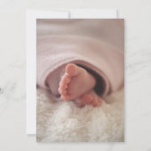 Een kleine vlinder Floral grillig Baby shower Kaart (Achterkant)