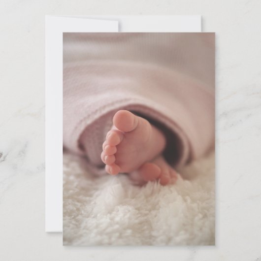 Een kleine vlinder Floral grillig Baby shower Kaart (Achterkant)