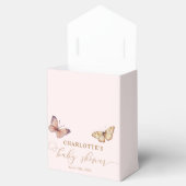 Een kleine vlinder is onderweg Baby shower Bedankdoosjes (Geopend)