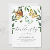 Een kleine vlinder is onderweg Baby shower Kaart (Voorkant)