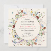 Een kleine vlinder is onderweg Baby shower Kaart (Voorkant)