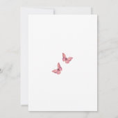 Een kleine vlinder is onderweg Baby shower Kaart (Achterkant)