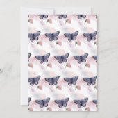 Een kleine vlinder is onderweg Baby shower Kaart (Achterkant)