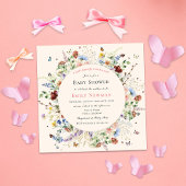 Een kleine vlinder is onderweg Baby shower Kaart