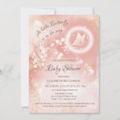 Een kleine vlinder is onderweg Baby shower Kaart (Voorkant)