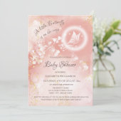 Een kleine vlinder is onderweg Baby shower Kaart (Staand voorkant)