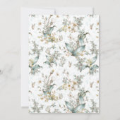 Een kleine vlinder is onderweg Baby shower Kaart (Achterkant)